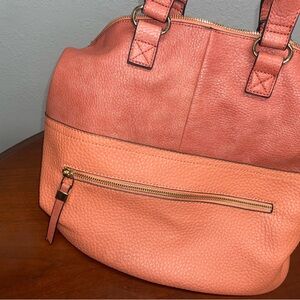 Moda Luxe Adjustable Shoulder Purse Bag Coral Color Gorgeous!👛👜